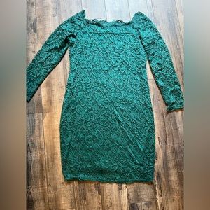 Green Off The Shoulder Dress